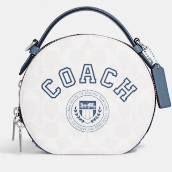 Coach Handbags - NEW Coach Canteen Crossbody In Signature Canvas Varsity Motif
